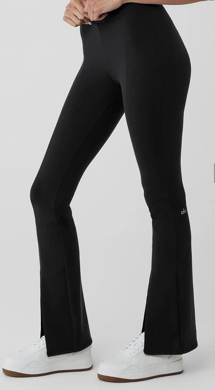 Alo Yoga Airbrush High-Waist Flutter Leggings Black Gradient XXS